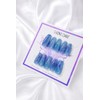 Aqua glass handmade nail tips - ballerina / 아쿠아 글라스