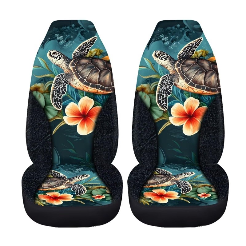 Bulopur Tropical Sea Turtle Car Seat Covers for Women Easy