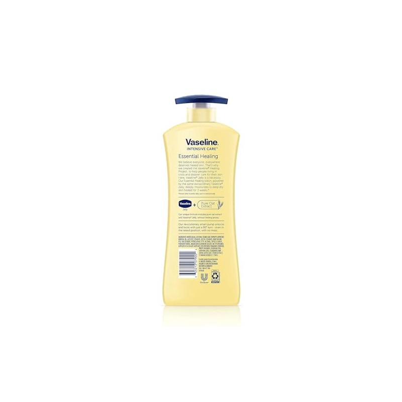 Vaseline Loción para piel seca de hidratación total de cuidado