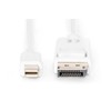 DIGITUS DisplayPort Anschlusskabel, mini DP - DP St/St, 3.0m, m/Verriegelung,