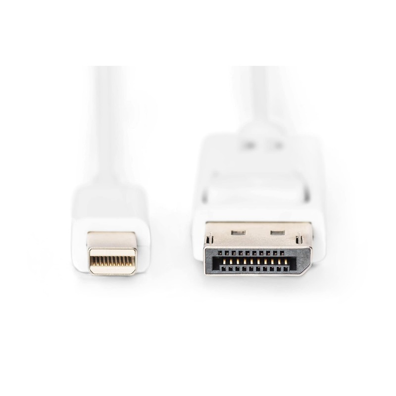 DIGITUS DisplayPort Anschlusskabel, mini DP - DP St/St, 3.0m, m/Verriegelung,