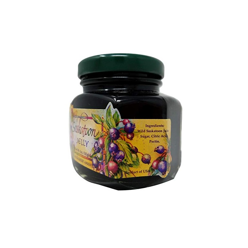 Wild Saskatoon Jelly 5 oz, Made in USA