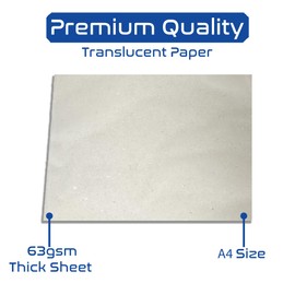 DJP Tracing Paper A4 & A3 63gsm- Pack of 50 Sheets. Tracing Paper for Sewing Patterns, Drawing Overlays & Sketching. (A4)