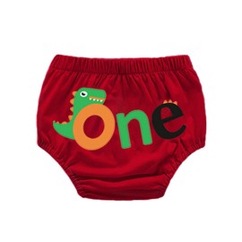 HIHCBF - Kit de decoración para fotografía de primer cumpleaños, diseño de dinosaurio, rojo (Red 001), Talla única