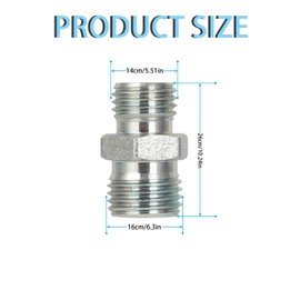 2 PCS Hydraulic Quick Connect Fittings, Excavator Hydraulic Thumb, Chinese Mini Excavator Parts, Hydraulic Attachment Fittings, Screw Excavator Tool Compatible with Mini Excavator