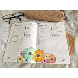 Rhodia Rhodiarama 117701C Notebook with Soft Cover DIN A4+ Format 220 x 297 mm 80 Sheets Micro-Perforated Lined with Elastic Band Bookmark and Stretchable Inner Pocket