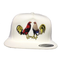 Unbranded Dos Gallos Hat White Mesh Mexico Logo Federal Chapo Guzmán
