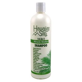 Champú Hawaiian Silky 14 en 1 Miracle Worker, 16 onzas líquidas, tratamiento diario para todos los tipos de cabello, restaura el cabello químicamente 