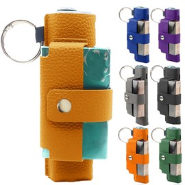 MOCUU iluma one compatible case, cover for iluma i one compatible case, cover for iluma i one with carabiner, charging hole, PU leather (case only) (Orange)