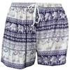 PANASIAM Women's Elephant Lightweight Summer Shorts Made of Natural Viscose,