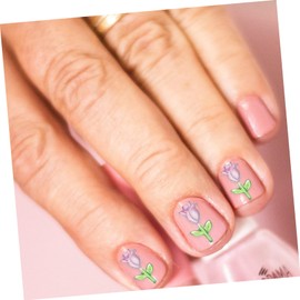 FRCOLOR 30pcs Flower Nail Art Charms Tulip Charms Manicure Gems for Nail Wraps Art