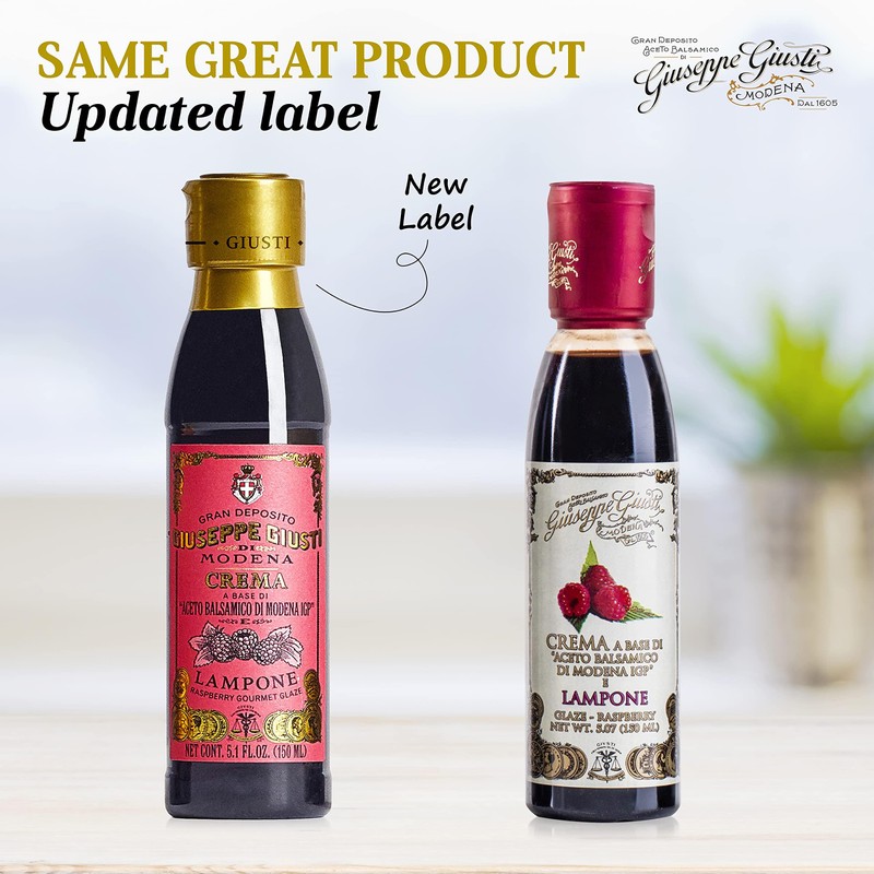Giusti Raspberry Glaze Based on Thick Balsamic Vinegar of Modena