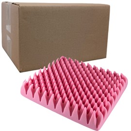 Vakly Convoluted Foam Egg Crate Seat Cushion 4 Inch Thick [18''x16''x4''] for Added Padding and Comfort on a Wheelchair or Office Chair (12)