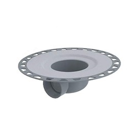 Schluter KERDI-Drain-H Shower Drain Kit with Horizontal PVC Flange + 2" Outlet - Integrated Sloped Bonding Flange - KDH2FLKPVC