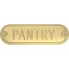 Franklin Brass Derby Pantry Door Sign Metal Interior Door Plaque