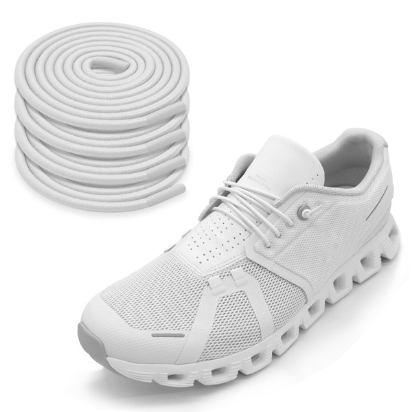 NDTEZUGT 2 Pairs Elastic Thin Shoe Laces Stretchy Round 2.5mm