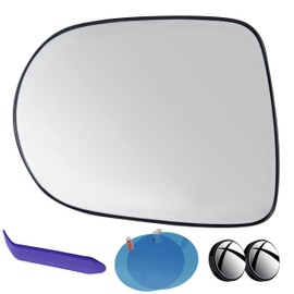 EAP Driver Side Mirror Glass Compatible with Lexus RX350 RX450h 2010-2015, Heated Without Auto Dimming 8796148401 8796148520