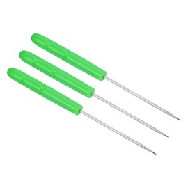 PATIKIL 3 Pack Badminton Racket Strings Awl Tennis Racket String Straight Awl Straightening Tool Green