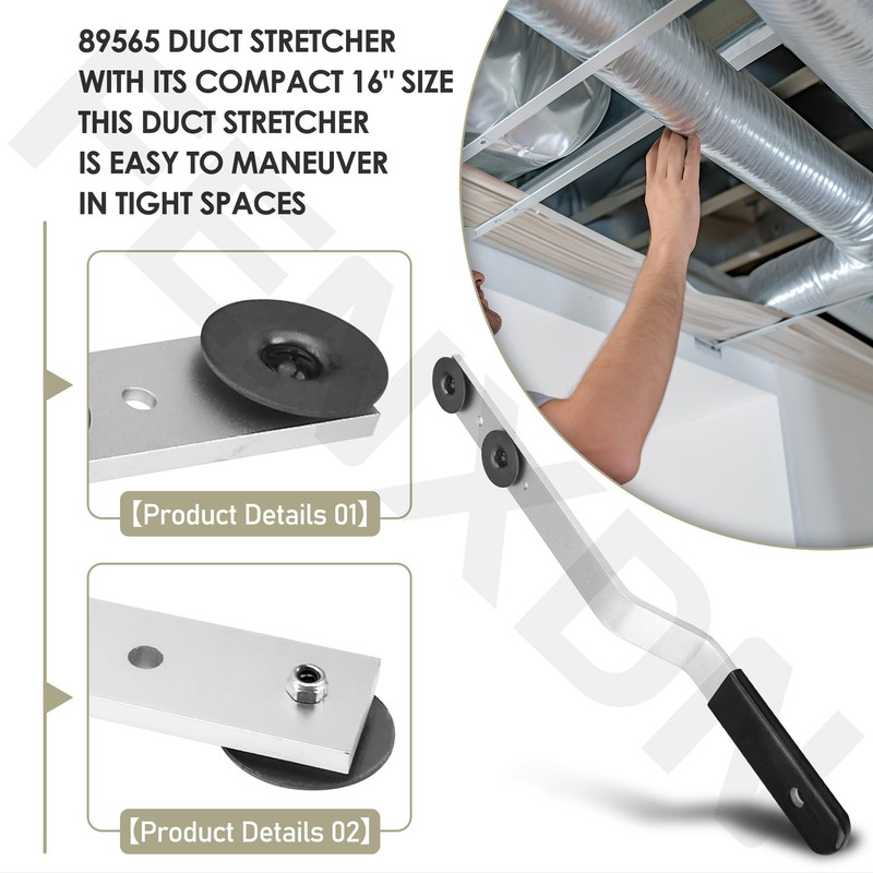 FENXDN 89565 Duct Stretcher Tool, 16" Metal Duct Sheet Tool