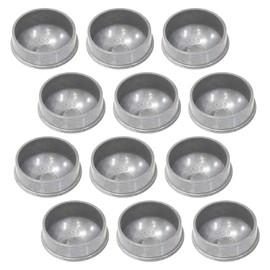 Chain Link Fence 1 5/8" Round Dome External Post Caps | Die Cast Aluminum Caps | Chain Link Caps | (Pack of 12)