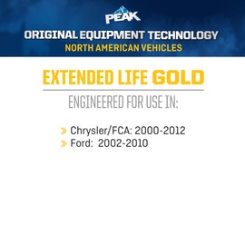 PEAK OET Extended Life Gold 50/50 Prediluted Antifreeze/Coolant for North American Vehicles, 1 Gal.