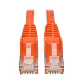Tripp-Lite Cat6 N201-002-OR - Cable Conexión de Red Ethernet sin Enganches, Naranja, 0.61 m/2 ft