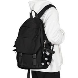 Mochila ligera para la escuela, casual, mochila para laptop, para hombres y mujeres, mochila de viaje para escuela secundaria, bolsa de libros intermedia para niñas