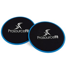 Prosource FitFit Fit Core Sliding Exercise Discs, Dual-Sided Sliders for Use on Any Surface at Home or Gym for Full-Body Workouts, Set of 2