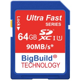 BigBuild Technology 64GB SDXC Memory Card for Sony a1 II, FX2, ZV-E10 II, DSC-RX1R III Camera