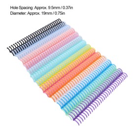 Garosa Plastic Combs 14 Colors, 30 PP Binding Spines for Document Binding with 150 Sheet Capacity Compatible A4 B5 A5 Paper, Vibrant Color Options for Office School Projects