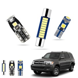 EASY EAGLE LED Interior Car Lights for Toyota-Sequoia-2001-2007: 18 Piece Kit White LED Light Bulbs - Super Bright 6000K + Install Tool