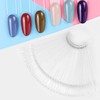 Pack of 100 Nail Sticks, Transparent Nail Art Tip Ring