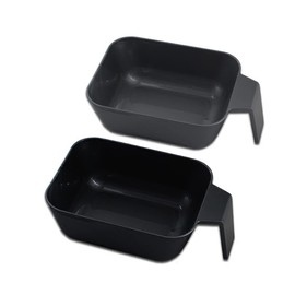 FOMIYES Hair Dye Bowl with Handle Plastic Tinting Bowl for Hair Color Mixing for Home and Salon Use Easy to Clean and Reusable Black