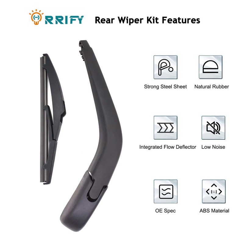 ORRIFY Rear Windshield Wiper Blade Arm Set for Toyota Prius