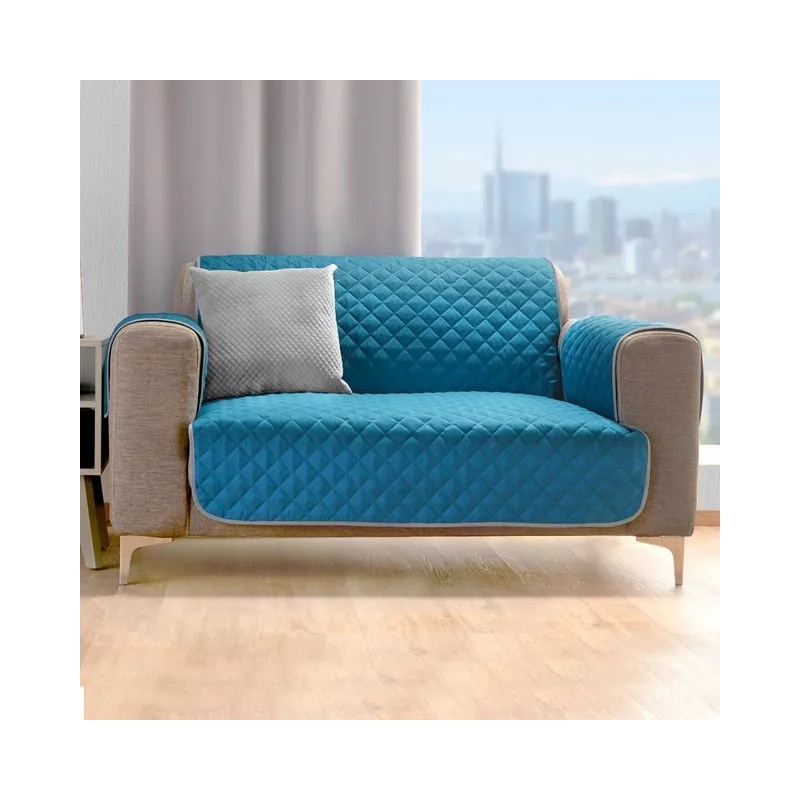 Colchas El Elefantito Protector De Sillon 2 Plazas Azul Rey