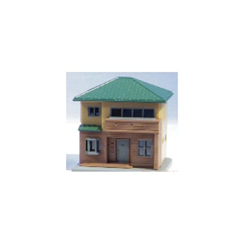 ロクハン Zゲージ S044-2 二階建住宅C 茶