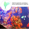 WOONEKY Betta Leaf Hammock Fish Rest Pad Double Bed for