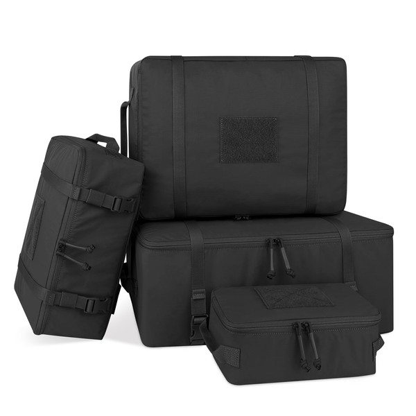 PETAC GEAR 4 PCS Tactical Modular Packing Cubes with Waterproof