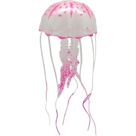 Jowxsx Funny Jellyfish Toy Fishtank Accessories Underwater World Floating Decors Cartoon Aquarium Ornaments Toy Jellyfish Decor (Pink)