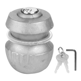 KIMISS Trailer Lock, Alu Anhängerkupplung Kupplung Tow Ball Lock Sicherheit Universal Hitchlock mit 2Keys