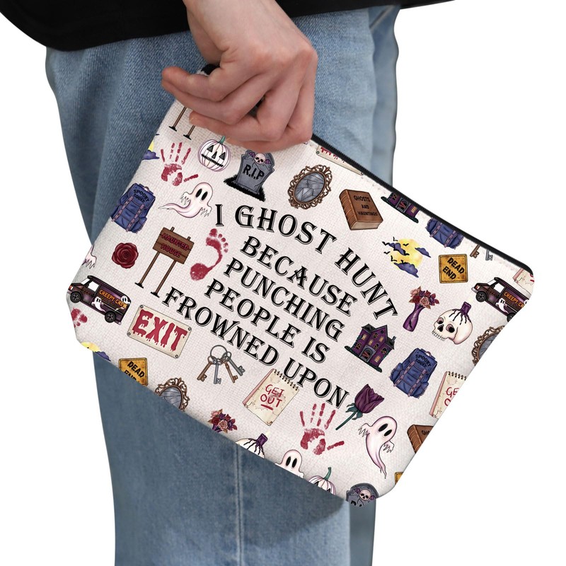 PYOUL Ghosts Hunting Gift I Ghost Hunt Makeup Bag Ghost