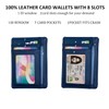 PHILOMI Slim Minimalist Leather Wallet, Front Pocket Wallets,RFID Blocking,Credit Card