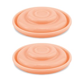 Maymom Membrana de silicona; diseñada para Spectra S1 Spectra S2, 9 Plus Protector de reflujo y Maymom protectores de reflujo, largo, corto y mediano (naranja)