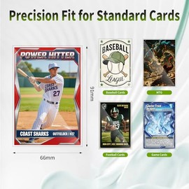 600 Counts Card Sleeves for Trading Cards, Soft Penny Sleeves Clear Baseball Card Protector Sleeve Perfect fit MTG, TCG, Baseball, Football, Game, Sports Cards
