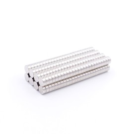 Brudazon 45 Mini Disc Magnets 5 x 2 mm N52 Strongest Level Neodymium Magnets Ultra Strong Power Magnet for Model Making, Photo, Whiteboard, Notice Board, Fridge, Crafts, Magnetic Disc Extra Strong