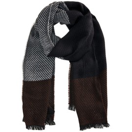 camel active Men's Lightly Scarf, Graphite Gray