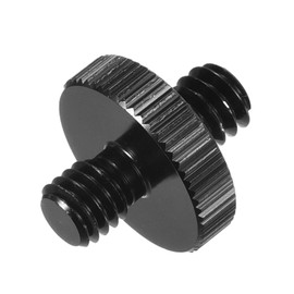 sourcing map Mic Stand Adapter 1/4 Male to M6 Male Screw Thread Adapter for Microphone Stand to Camera Tripod Mount Adapter