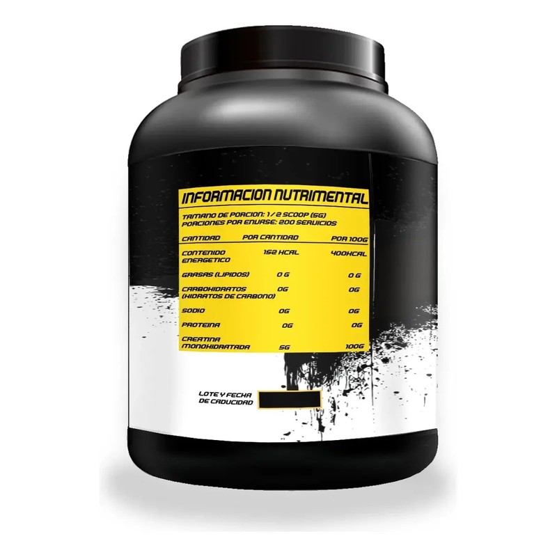 Creatina Monohidratada Guns 1k 200 Servicios Varios Sabores
