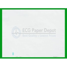 Cardiac Science Compatible 15022-001 Generic ECG Paper 10 Pack, Z-Fold, Array (Blank) Grid, 8.50" x 11"