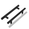 LONTAN 15 Pack Black Kitchen Handles 128mm Black Cupboard Handles
